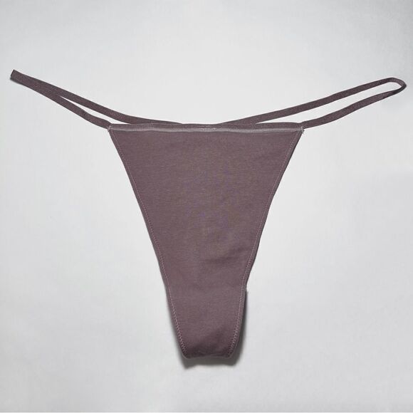 SKIMS Other - SKIMS Cotton Jersey T-String Thing in Umber